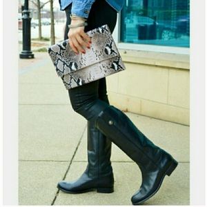 Frye knee high Melissa button boot